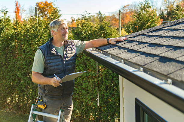 Professional Emergency Roof Repair technician working in Yarmouth Port, MA